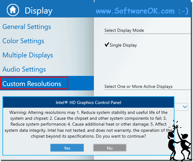 intel custom resolution not showing